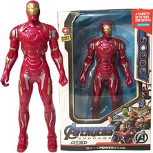 Aliallullua 17 cm Marvel Örümcek Adam Hulk Ironman Anime Aksiyon Figürü Oyuncak Noel Hediyesi Pvc Hareketli Eklemler Aydınlık Bebek Koleksiyon Model Oyuncaklar (Yurt Dışından)