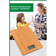 Medisana 48430 Antibakteriyel Bambu Mutfak Baskülü