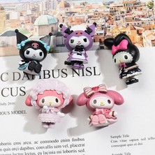 Aliallullua Anime Sanrio Şekil Melody Аниме Фигурки Kuromi Aksiyon Figürleri Koleksiyon Modeli Süs Araba Dekorasyon Çocuklar Kızlar Için Hediye (Yurt Dışından)