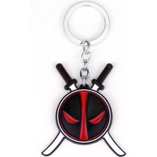 Aliallullua Yeni Marvel Deadpool Anahtarlık Ölü Havuz Logosu Maske Anahtarlık X-Men Aksiyon Figürü Kolye Festivali Hediyeler (Yurt Dışından)