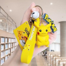 Aliallullua 【eğlenceli Canlı】 Otantik Pokemon Aksiyon Figürü Pikachu Anahtarlık Pokémon Anahtarlık Squirtle Psyduck Anahtarlık Sırt Çantası Kolye Model Araba Anahtarlıklar (Yurt Dışından)