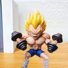 Aliallullua 17 cm Dragon Ball El Yapımı Kas Spor Vegeta Bida Heykeli El Yapımı Model Süsler Koleksiyon Hediye (Yurt Dışından)