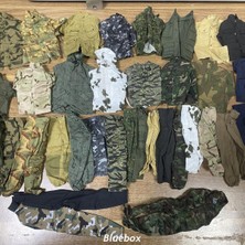 Aliallullua 1:6 Ölçekli Gi Joe Camo Çöl Kamuflaj Tunik Gömlek Pantolon Üniformaları Ikıncı Dünya Savaşı Abd Piyade Almanya Ingiliz Ultimate Asker Oyuncak (Yurt Dışından)