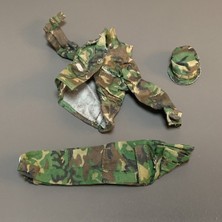 Aliallullua 1:6 Ölçekli Gi Joe Camo Çöl Kamuflaj Tunik Gömlek Pantolon Üniformaları Ikıncı Dünya Savaşı Abd Piyade Almanya Ingiliz Ultimate Asker Oyuncak (Yurt Dışından)