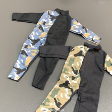 Aliallullua 1:6 Ölçekli Gi Joe Camo Çöl Kamuflaj Tunik Gömlek Pantolon Üniformaları Ikıncı Dünya Savaşı Abd Piyade Almanya Ingiliz Ultimate Asker Oyuncak (Yurt Dışından)