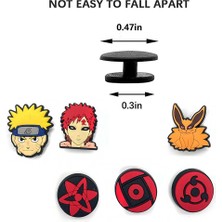 Aliallullua 13 Adet Anime Naruto Karikatürler Ayakkabı Takılar Pvc Akatsuki Kırmızı Bulut Sharingan Dıy Komik Sandalet Dekorasyon Ayakkabı Aksesuarları Hayranları Hediye (Yurt Dışından)