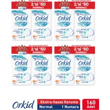 Orkid Extra Hassas Koruma Normal Süper Ekonomik Paket 160 Ped (20X8) Boy 1