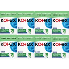 Kotex Natural Gece Hijyenik Ped 14'lü 8 Adet