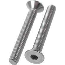 Plmxsi Srıwen 20 Adet Paslanmaz Çelik Havşa Vida, Altıgen Soket Altıgen Anahtar Cıvataları M4 x 30MM (Yurt Dışından)