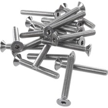 Plmxsi Srıwen 20 Adet Paslanmaz Çelik Havşa Vida, Altıgen Soket Altıgen Anahtar Cıvataları M4 x 30MM (Yurt Dışından)