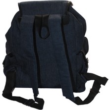 Mebes Denim Kumaş Kadın Sırt Çantası 3 Cepli ÇNT3CEPKOTMK-003