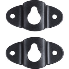 Plmxsi 10PCS Ses Hoparlör Duvara Monte Demir Askı Plakası Siyah 4.8cm Uzun (Yurt Dışından)