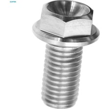 Plmxsi 2xm6 Titanyum Altıgen Başlı Flanş Cıvata Bağlantı Elemanı M6 x 10-65 M6 x 10 (Yurt Dışından)