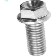 Plmxsi 2xm6 Titanyum Altıgen Başlı Flanş Cıvata Bağlantı Elemanı M6 x 10-65 M6 x 10 (Yurt Dışından)