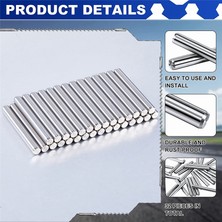 Plmxsi 32 Adet 5 mm x 40 mm Raflar Dübel Pimleri Paslanmaz Çelik Raf Pimleri Metal Kitaplık Mandal Desteği (Yurt Dışından)