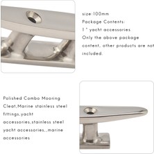 Plmxsi Denizcilik Için 316 Paslanmaz Çelik Cilalı Combo Demirleme Kelepçesi 100MM (Yurt Dışından)