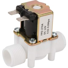 Plmxsi DC12V N/c Normalde Kapalı Su Solenoid Valfı Su Sebili Için G1/2-Inç Plastik Elektrikli Solenoid Valf (Yurt Dışından)