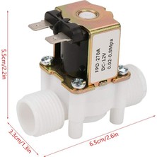 Plmxsi DC12V N/c Normalde Kapalı Su Solenoid Valfı Su Sebili Için G1/2-Inç Plastik Elektrikli Solenoid Valf (Yurt Dışından)