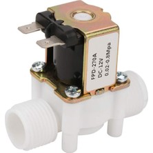 Plmxsi FS-DC12V N/c Normalde Kapalı Su Solenoid Valfı Su Sebili Için G1/2-Inç Plastik Elektrikli Solenoid Valf (Yurt Dışından)