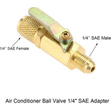 Plmxsi 1/4 Inç Sae Adaptörü ve 1/4 Inç Valfler Çekirdek Hızlı Bağlantı Elemanı Erişim Tee (Yurt Dışından)