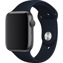 Dijimedia Apple Watch Seri 1/2/3/4/5/6/7/8/se/ultra 42MM 44MM 45MM 49MM Kordon Kayış Bileklik Klasik Silikon Blue Cobalt