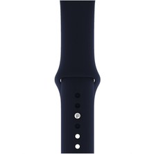 Dijimedia Apple Watch Seri 1/2/3/4/5/6/7/8/se/ultra 38MM 40MM 41MM Kordon Kayış Bileklik Klasik Silikon Blue Cobalt