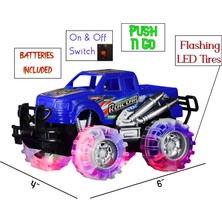 Yangmei Erkek Çocuklar Için Monster Trucks - 2 Paket - Erkek ve Kız Çocuklar Için Araba Oyuncakları - Çocuklar Için Işıklı Oyuncaklar - Yanıp Sönen LED Lastikli Kamyon - 3 Yaşındaki Erkek (Yurt Dışından)