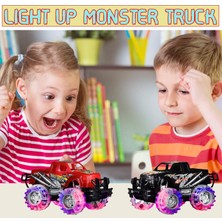 Yangmei Erkek Çocuklar Için Monster Trucks - 2 Paket - Erkek ve Kız Çocuklar Için Araba Oyuncakları - Çocuklar Için Işıklı Oyuncaklar - Yanıp Sönen LED Lastikli Kamyon - 3 Yaşındaki Erkek (Yurt Dışından)