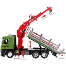 Yangmei 4 5 6 Yaş Erkek Çocuk Metal Kabinli Kereste Kamyonu Oyuncak, Işıklı ve Sesli Çocuk Oyuncak Arabalar, Oyuncak Trucuk Yürümeye Başlayan Çocuklara Doğum Günü Hediyeleri (Yurt Dışından)