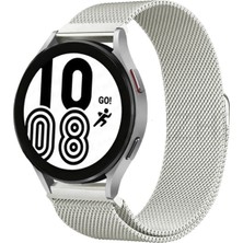 Dijimedia Samsung Gear S3 Frontier Metal Mıknatıslı Kordon - Gümüş