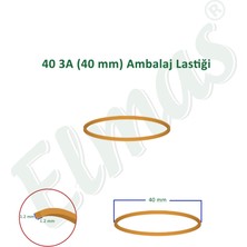 Kafem Elmas Ambalaj Lastiği 40 mm 5 Paket x 1000 Gram