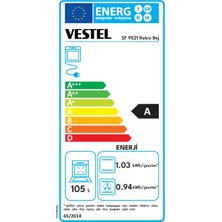 Vestel Sf 9521 Retro Bej Kuzine Fırın