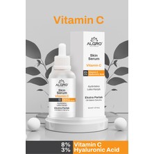 Algro C Vitamini & Hyaluronik Asit Extra Parlak Aydınlatıcı ve Leke Karşıtı Yüz Serumu 30 ml