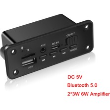 Bettyabecky Bluetooth 5.0 Mp3 Çalar 2*3W Dekoder Kurulu Hoparlör Araba Fm Radyo Modülü (Yurt Dışından)