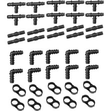 Bettyabecky 1/2 Inç Boru Dikenli Konnektörler Için Sulama Bağlantı Parçaları Kiti (Rain Bird 16MM .520 Id) Damlama Veya Yağmurlama Sistemleri (Yurt Dışından)