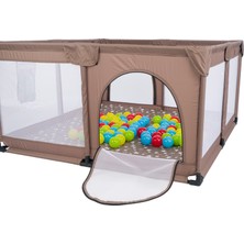 Mamma Playard Güvenli Bebek ve Çocuk Oyun Alanı Oyun Parkı 125X125 Oyun Matı ve Topları