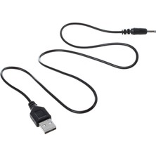 Bettyabecky Adet 3.5mm x 1.3mm Siyah USB Kablosu Şarj Kablosu Temini (Yurt Dışından)