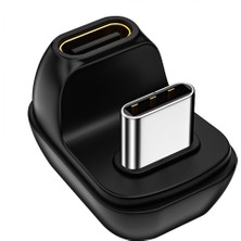 Bettyabecky Tip-C Adaptör C Erkek - C Dişi U-Tipi Usb4.0/2.0 Şarj Yüksek Hızlı Iletim Dönüştürücü (Yurt Dışından)