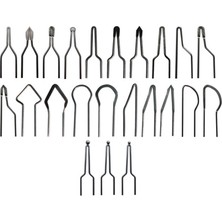 Kagen 23 Adet Metal Yüksek Empedans Aksesuarları Ahşap Yanan Taşınabilir Isıtma Teli Yedek Oyma Mini Pirografik Uç Kiti (Yurt Dışından)