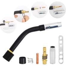 Kagen MB15 Nozullar Temas Uçları-12 x Akım Nozulu M6 0,8 mm 6 x Gaz Nozulu 2 x Nozul Tutucu 2 x Izolatör 1 x Anahtar 1 x Kuğu Boyun Kaynak Aleti 3 x Tespit Yayı-Gümüş ve Siyah (Yurt Dışından)