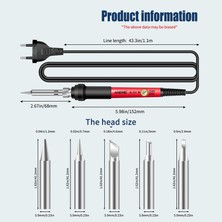 Kagen Aneng SL101 Elektrikli Havya Seti Havya Braketi Lehimleme Aleti Seti 200°C~450°C Ayarlanabilir Sıcaklık (17 Adet/takım Veya 12 Adet/takım) (Yurt Dışından)