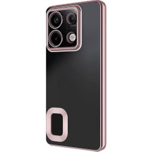 HEPTEKİLETİŞİM Xiaomi Redmi Note 13 Pro 5g Kılıf Kamera Lens Korumalı Logo Gösteren Parlak Kenarlı Kapak (Omega)