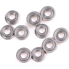 Kagen 10PCS MF63ZZ Mini Metal Çift Korumalı Flanşlı Bilyalı Rulmanlar (3MMX6MMX2.5MM) (Yurt Dışından)