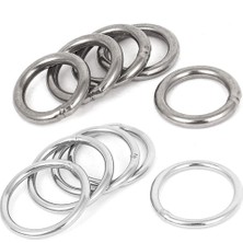 Kagen Bradoo- 10 Adet Paslanmaz Çelik Dokuma Çemberleme Kaynaklı O Ringler - 5 Adet 30MM x 3mm ve 5 Adet 20MM x 3mm (Yurt Dışından)