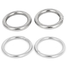 Kagen Bradoo- 10 Adet Paslanmaz Çelik Dokuma Çemberleme Kaynaklı O Ringler - 5 Adet 30MM x 3mm ve 5 Adet 20MM x 3mm (Yurt Dışından)