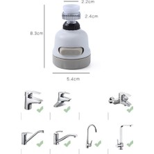 Kagen Dönebilen Banyo Mutfak Su Tasarrufu 3 Modlu Musluk Filtresi Kabarcık Eski Musluk (Yurt Dışından)