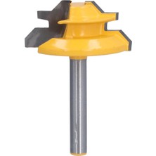 Kagen Chenba Tan Kilit Gönye Yönlendirici Bit 45 Derece Ahşap Kesici Ağaç Işleme Sondaj Elektrikli El Aletleri Için 6mm Shank (Yurt Dışından)