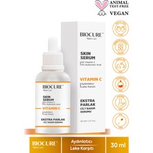 Biocure C Vitamini & Hyaluronik Asit Extra Parlak Aydınlatıcı Ve Leke Karşıtı Yüz Serumu 30 Ml