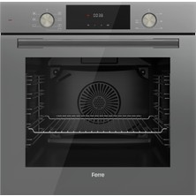 Ferre Flowart Serisi Gri Mega Ankastre Set (CS208 + QMS63CPR +D102 )