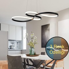 Supply Home Modern LED Avize Yemek Odası Kolye Işık Kısılabilir Yaratıcı Avize Dimmer Renk 3000-6000K Yatak Odası Oturma Odası Mutfak Için Ayarlanabilir Asılı Lamba 50W